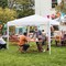 Costway Patio 10x10ft Outdoor Instant Pop-up Canopy Folding Sun Shelter Carry Bag Navy/Grey/White